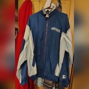 Penn State Starter Men's Blue and Gray Jacket